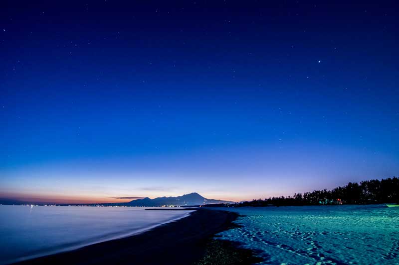 鳥取の自然風景、大山、弓ヶ浜と伯耆富士の画像